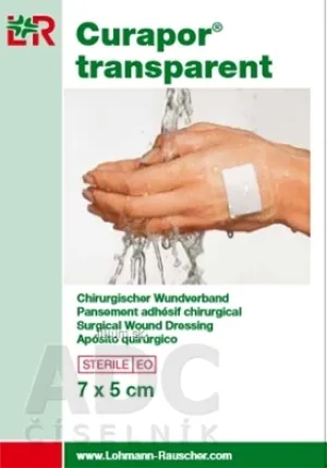 CURAPOR KRYTIE NA RANY TRANSPARENT 7x5 cm