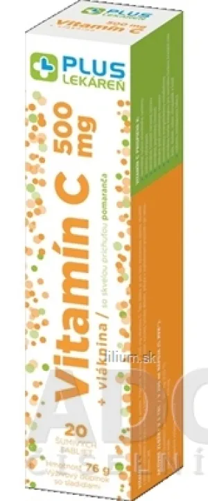 PLUS LEKÁREŇ Vitamín C 500 mg + vláknina