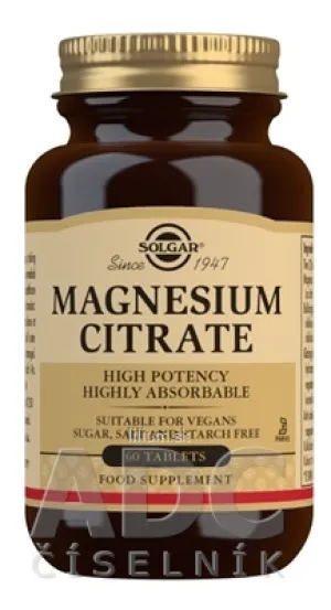 Solgar Magnesium citrát 200 mg