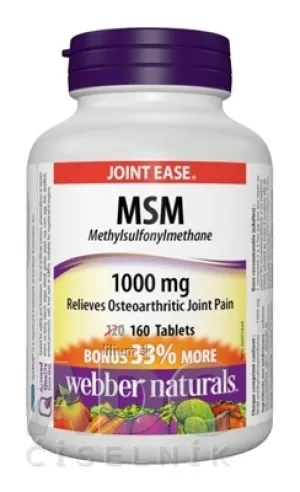 Webber Naturals MSM 1000 mg BONUS