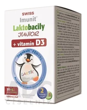 Laktobacily JUNIOR SWISS Imunit + vitamín D3