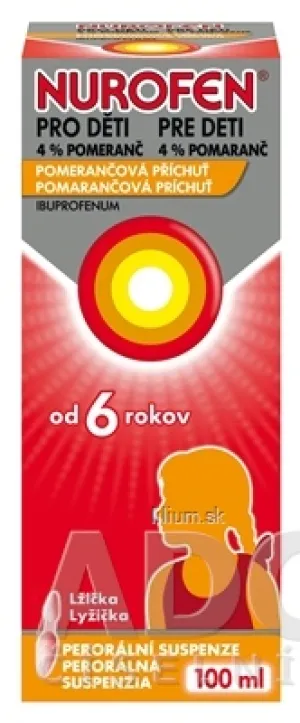 NUROFEN pre deti 4% pomaranč
