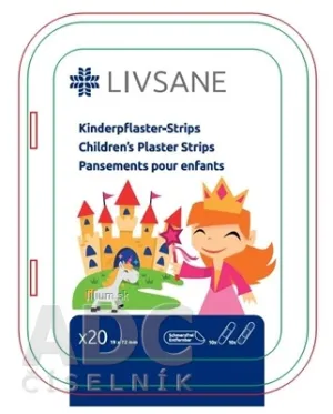 LIVSANE Náplasť detská prúžky Princezná