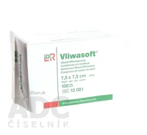 VLIWASOFT KOMPRESY NESTERILNÉ 7,5x7,5 cm