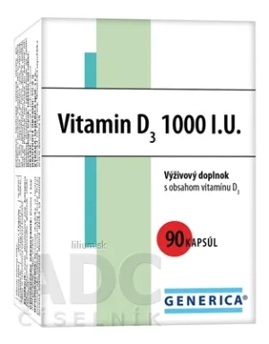 GENERICA Vitamin D3 1000 I.U.