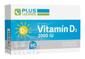 PLUS LEKÁREŇ Vitamín D3 2000 I.U.