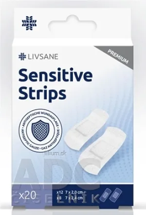 LIVSANE Náplasti Sensitive PREMIUM prúžky
