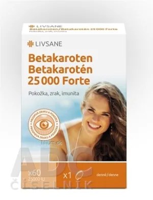 LIVSANE Betakarotén 25 000 Forte