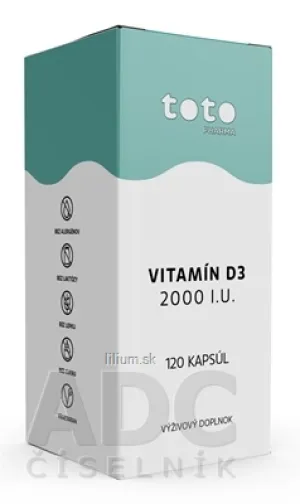 TOTO VITAMÍN D3 2000 I.U.