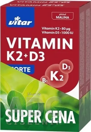VITAR VITAMIN K2 + D3 FORTE DUOPACK