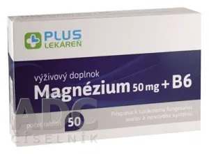 PLUS LEKÁREŇ Magnézium 50 mg + B6