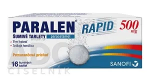 PARALEN RAPID 500 mg Pomarančová príchuť