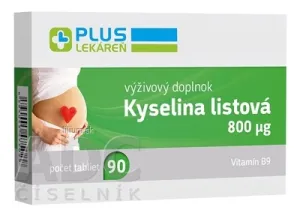 PLUS LEKÁREŇ Kyselina listová 800 μg