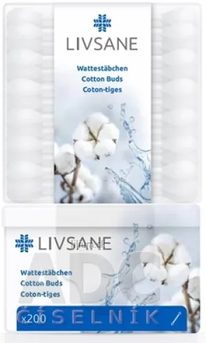LIVSANE Bavlnené vatové tyčinky