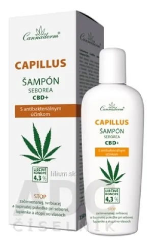 Cannaderm CAPILLUS šampón seborea CBD+