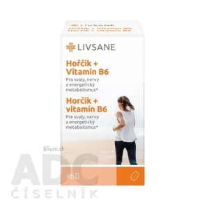 LIVSANE Magnézium + Vitamín B6