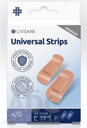 LIVSANE Náplasť univerzálna PREMIUM prúžky