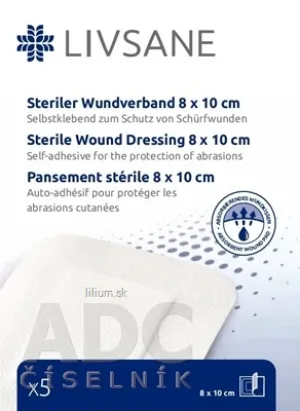 LIVSANE Náplasť sterilná na rany