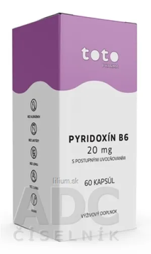 TOTO PYRIDOXÍN B6 20 mg