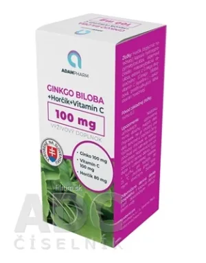 ADAMPharm GINKGO BILOBA+Horčík+Vitamín C