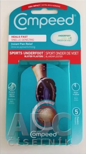 Compeed NÁPLASŤ ŠPORT na pľuzgiere na chodidlách