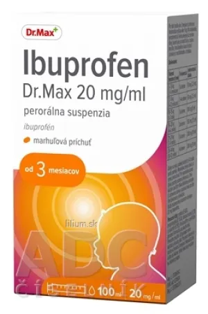 Ibuprofen Dr.Max 20 mg/ml marhuľová príchuť