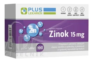 PLUS LEKÁREŇ Zinok 15mg