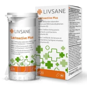 LIVSANE Laktoaktívne kapsuly plus vitamín B2