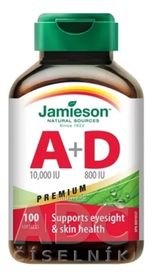 JAMIESON VITAMÍN A + D PREMIUM