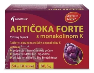 Noventis ARTIČOKA FORTE s monakolínom K