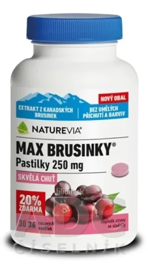 NATUREVIA MAX BRUSNICE 250 mg