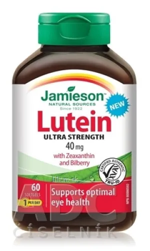 JAMIESON LUTEÍN SO ZEAXANTÍNOM A ČUČORIEDKAMI