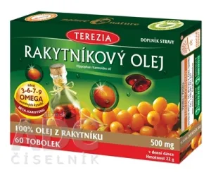 TEREZIA RAKYTNÍKOVÝ OLEJ - 100% v kapsulách