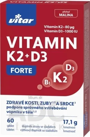 VITAR VITAMIN K2 + D3 FORTE
