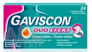 GAVISCON DUO EFEKT žuvacie tablety
