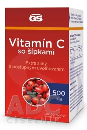 GS Vitamín C 500 mg so šípkami