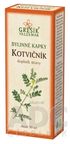 GREŠÍK BYLINNÉ KVAPKY KOTVIČNÍK