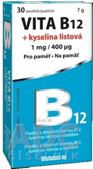 Vitabalans VITA B12 + kyselina listová
