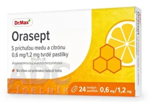 Orasept s príchuťou medu a citrónu