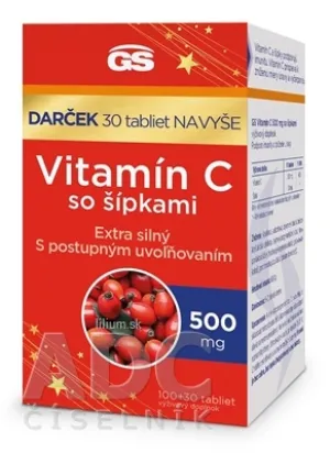 GS Vitamín C 500 mg so šípkami Darček