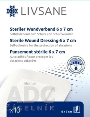 LIVSANE Náplasť sterilná na rany