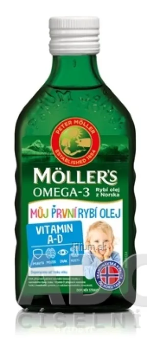 MOLLER´S Omega 3 Môj prvý RYBÍ OLEJ