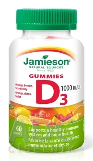 JAMIESON VITAMÍN D3 1000 IU GUMMIES