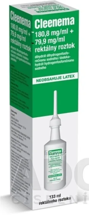 Cleenema 180,8 mg/ml + 79,9 mg/ml