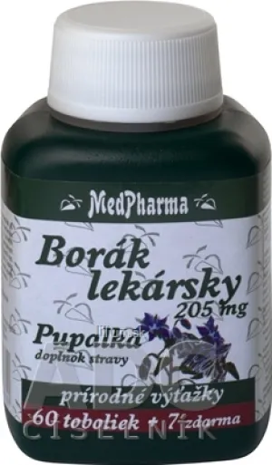MedPharma BORÁK LEKÁRSKY 205 mg + PUPALKA