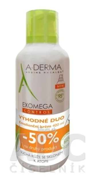 A-DERMA EXOMEGA CONTROL Emolienčný KRÉM (DUO)