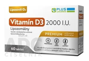 PLUS LEKÁREŇ Lipozomálny vitamín D3 2000 I.U.