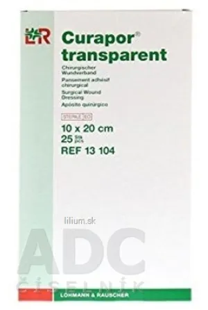 CURAPOR KRYTIE NA RANY TRANSPARENT 10x20 cm