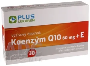 PLUS LEKÁREŇ Koenzým Q10 60 mg + E