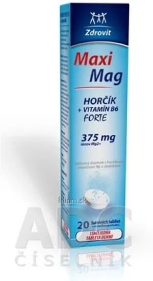 Zdrovit MaxiMag HORČÍK FORTE (375 mg) + VITAMÍN B6